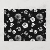 Aquarellfarben-Rose 33 Postkarte (Rückseite)