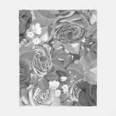 Aquarellfarben-Rose 39 Fleecedecke (Vorderseite)