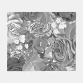Aquarellfarben-Rose 39 Fleecedecke (Vorderseite (Horizontal))