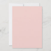 Aquarellfarben Rose Abschluss Feier Einladung (Rückseite)
