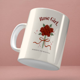 Aquarellfarben Rose Blume Illustration Tasse