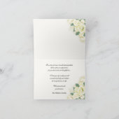 Aquarellfarben Rose Blumenbesichtigung Vielen Dank Dankeskarte (Innenseite)