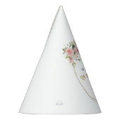 Aquarellfarben Rose Eukalyptus Goldbarren Partyhütchen (Links)