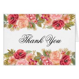 Aquarellfarben Rose & Glitzer Dankeschön