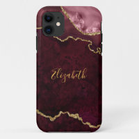 Aquarellfarben Rose Goldmarmor Agate Geode