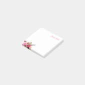 Aquarellfarben-Rose Handschrift Text Blumenvorlage Post-it Klebezettel (angewinkelt)