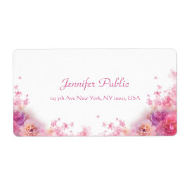 Aquarellfarben Rose Modernes Handschriftzeichen