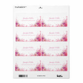 Aquarellfarben Rose Modernes Handschriftzeichen (Vorne)