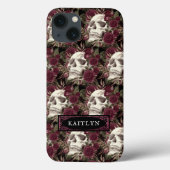 Aquarellfarben Rose Personalisiert Case-Mate iPhone Hülle (Rückseite)