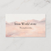 Aquarellfarben Rose rosa abstrakt Visitenkarte (Vorderseite)