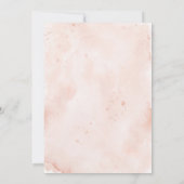 Aquarellfarben Rose Rosa-Girl-Sprink Einladung (Rückseite)