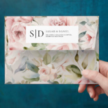 Aquarellfarben Rose Rosa Hochzeit