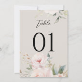 Aquarellfarben Rose Rosa Hochzeitsstimmung Tischnu (Vorderseite)