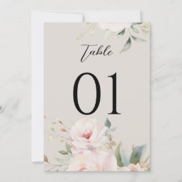 Aquarellfarben Rose Rosa Hochzeitsstimmung Tischnu