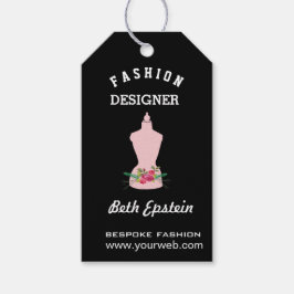 Aquarellfarben Rose Rosa Mode Retro Mannequin Geschenkanhänger