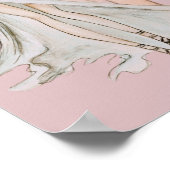 Aquarellfarben Rose Vogue Fashion Model Poster (Ecke)