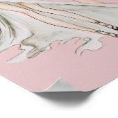 Aquarellfarben Rose Vogue Fashion Model Poster (Ecke)