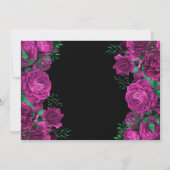 Aquarellfarben Roses 16 . Geburtstag Einladung (Rückseite)