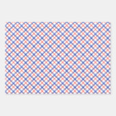 Aquarellfarben Rot & Blau Hummer Geschenkpapier Set (Vorderseite 3)