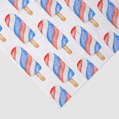 Aquarellfarben Rot Weiß und Blau Patriotische Popu Seidenpapier (Ausschnitt)