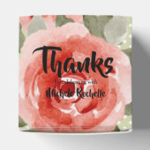 Aquarellfarben Rote Rosen 2" Herzerschnitt Geschenkschachtel (Oben)