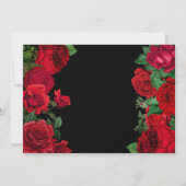 Aquarellfarben Rote Rosen Süß 16 Dankeskarte (Rückseite)