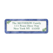 Aquarellfarben Royal Blue, Green, Gold Simplizität (Vorne)