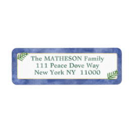 Aquarellfarben Royal Blue, Green, Gold Simplizität