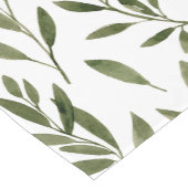 Aquarellfarben Rustikale Eukalyptus Grüne Blätter  Kurzer Tischläufer (Ecke)