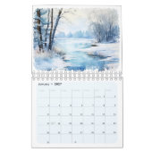 Aquarellfarben - Saisonaler Wallenkalender Pastage Kalender (Jan 2027)