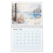 Aquarellfarben - Saisonaler Wallenkalender Pastage Kalender (Feb 2026)