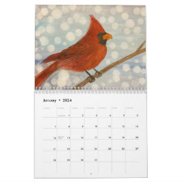 Aquarellfarben Saisondesigns Kalender