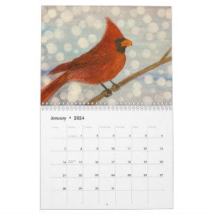 Aquarellfarben Saisondesigns Kalender
