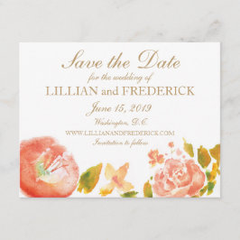 Aquarellfarben Save the Date