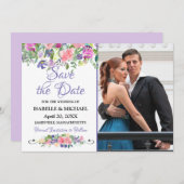 Aquarellfarben-Save the Date-Fotokarte Save The Date (Vorne/Hinten)