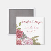Aquarellfarben Save the Date Magnet (Vorderseite/Rückseite)