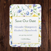 Aquarellfarben Save the Date Magnet