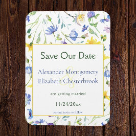 Aquarellfarben Save the Date Magnet