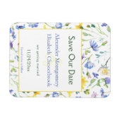 Aquarellfarben Save the Date Magnet (Horizontal)