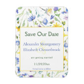 Aquarellfarben Save the Date Magnet (Vertikal)