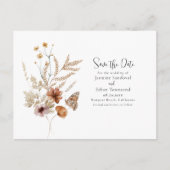 Aquarellfarben Save the Date Postkarte (Vorderseite)