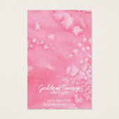 Aquarellfarben-Schmuckkarte für Nekklace (Rückseite)