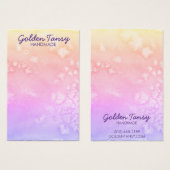 Aquarellfarben-Schmuckkarte für Nekklace (Vorne & Hinten)