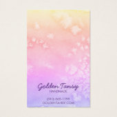 Aquarellfarben-Schmuckkarte für Nekklace (Rückseite)