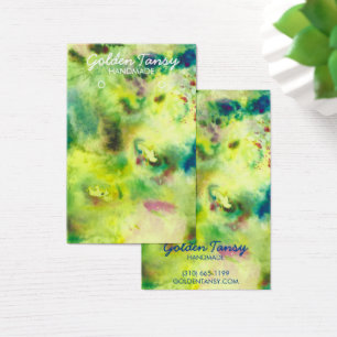 Aquarellfarben-Schmuckkarte für Nekklace
