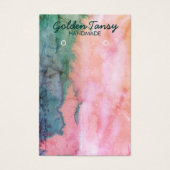 Aquarellfarben-Schmuckkarte für Nekklace (Vorderseite)