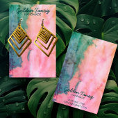 Aquarellfarben-Schmuckkarte für Nekklace