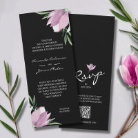 Aquarellfarben-Schwarz-Hochzeit All-in-One