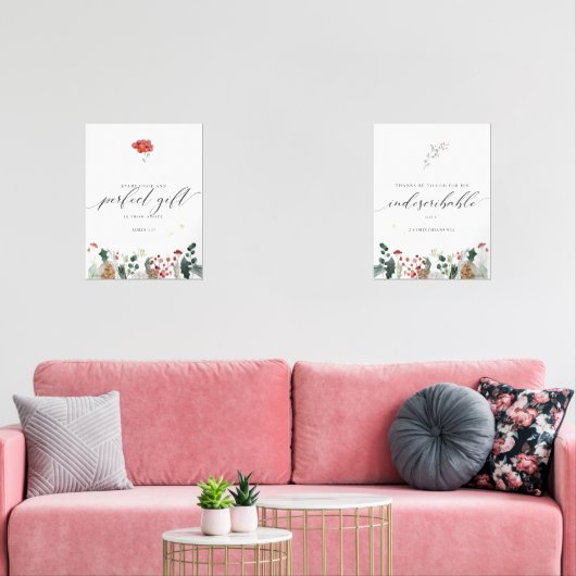 Aquarellfarben-Set von 2 Weihnachtsbibelposter Bilderwand Sets (Wohnzimmer)