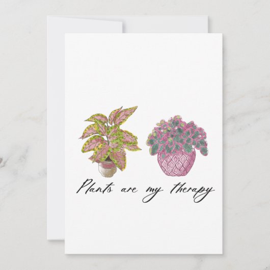 Aquarellfarben sind meine Therapie Einladung (Vorderseite)